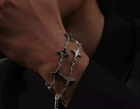 ARCTIC Star Silver & White Bracelet